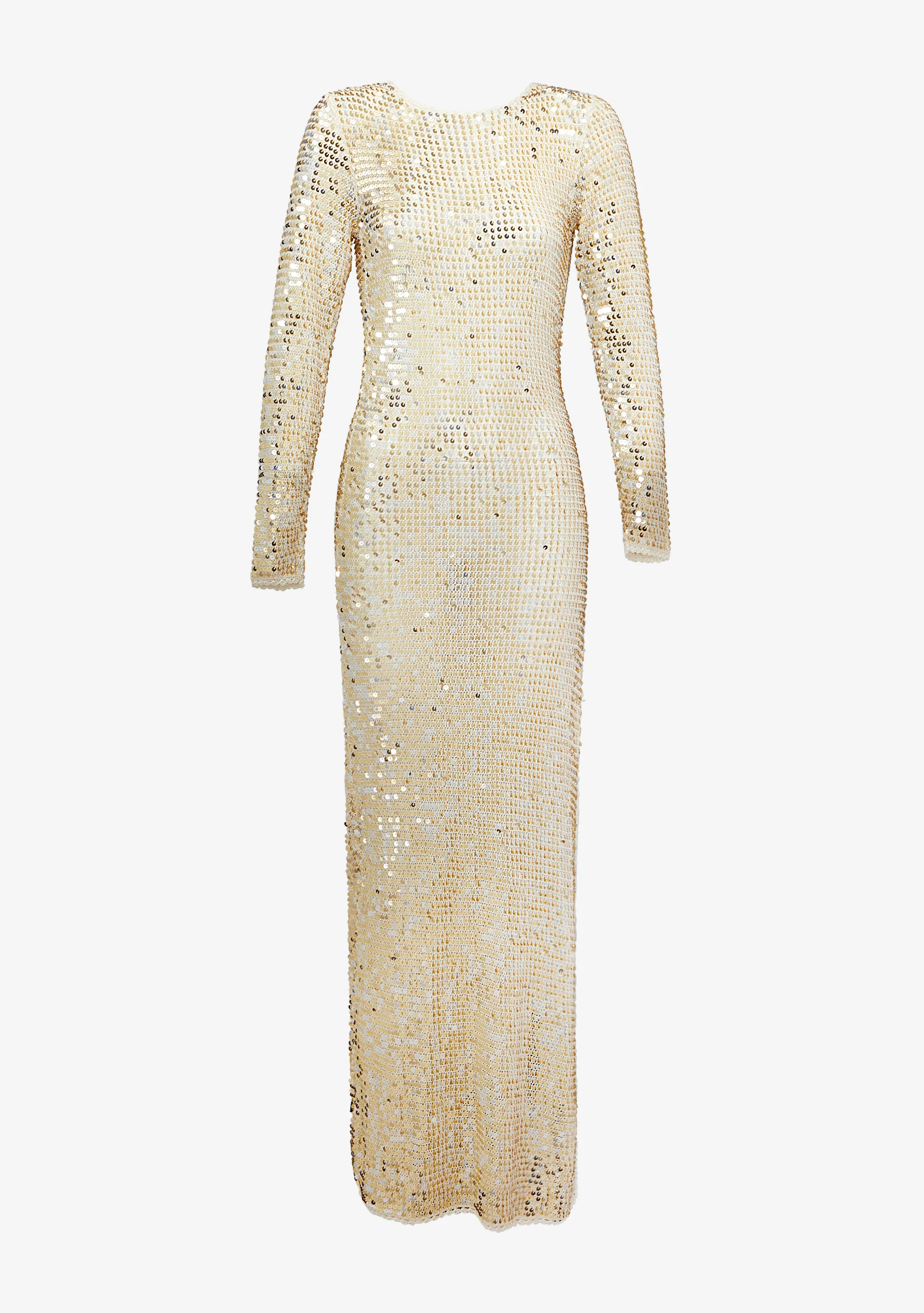 Alexa Sequin Crochet Dress - Image 6