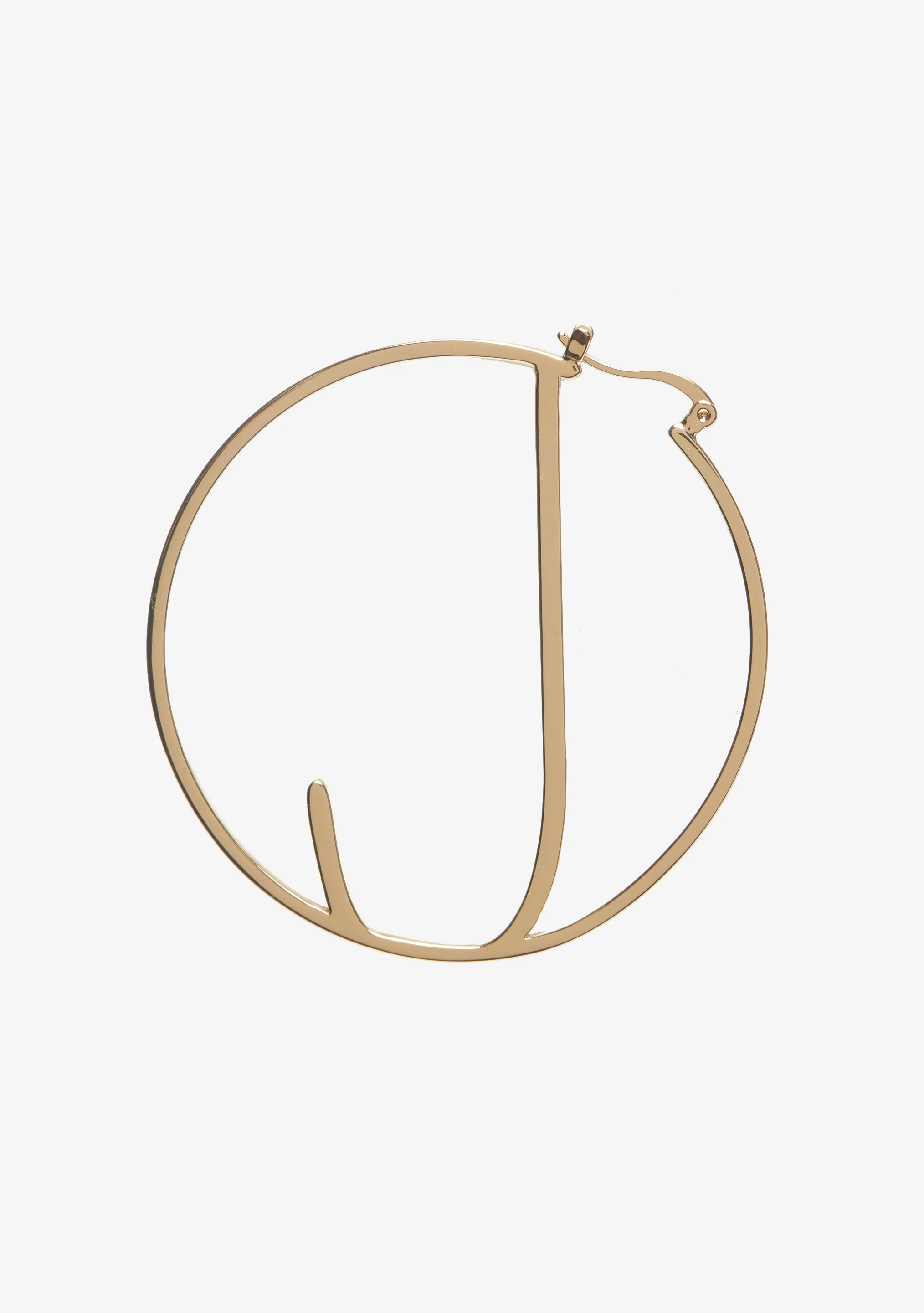 Hoop Letter Earring - Image 10