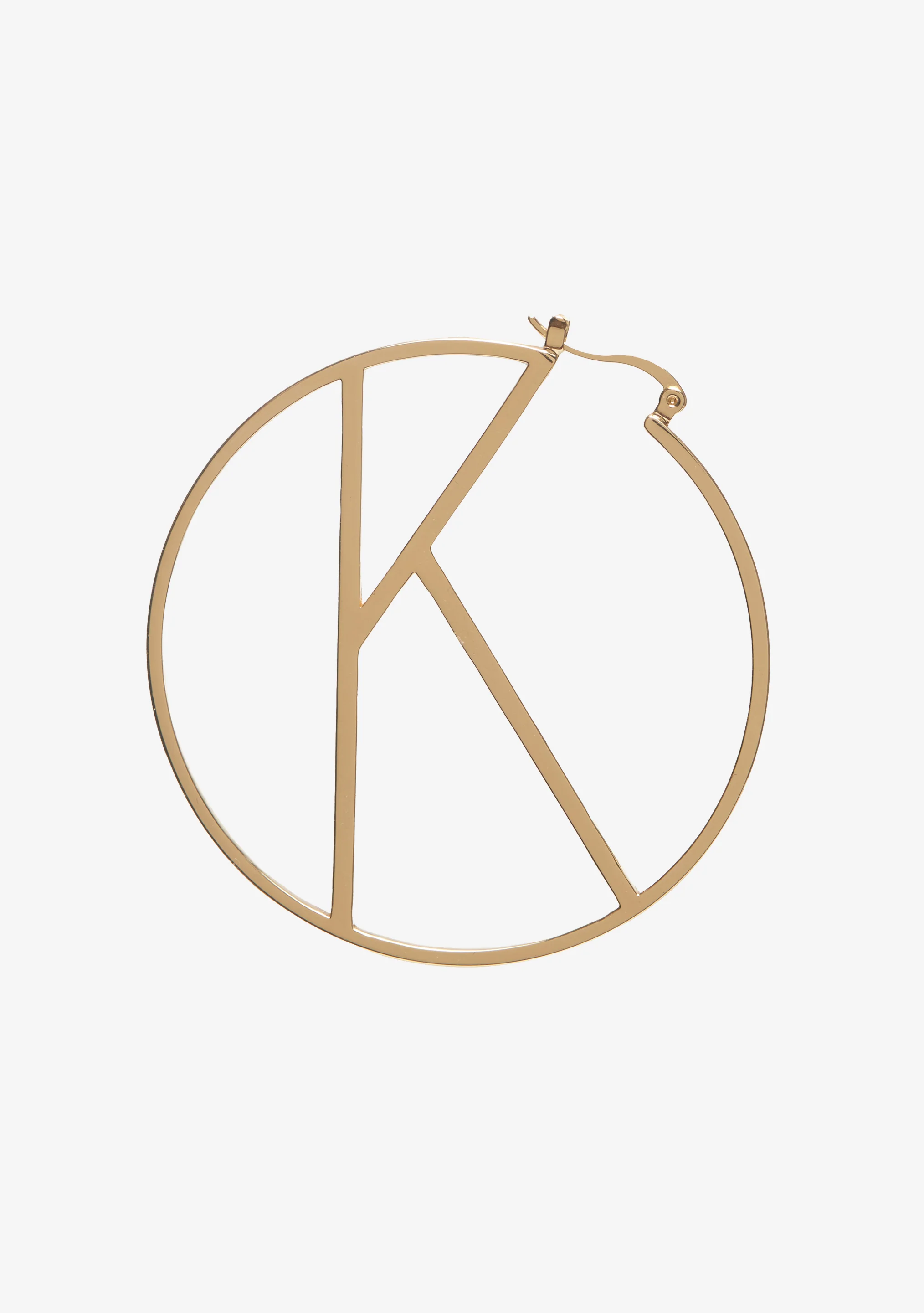 Hoop Letter Earring - Image 11