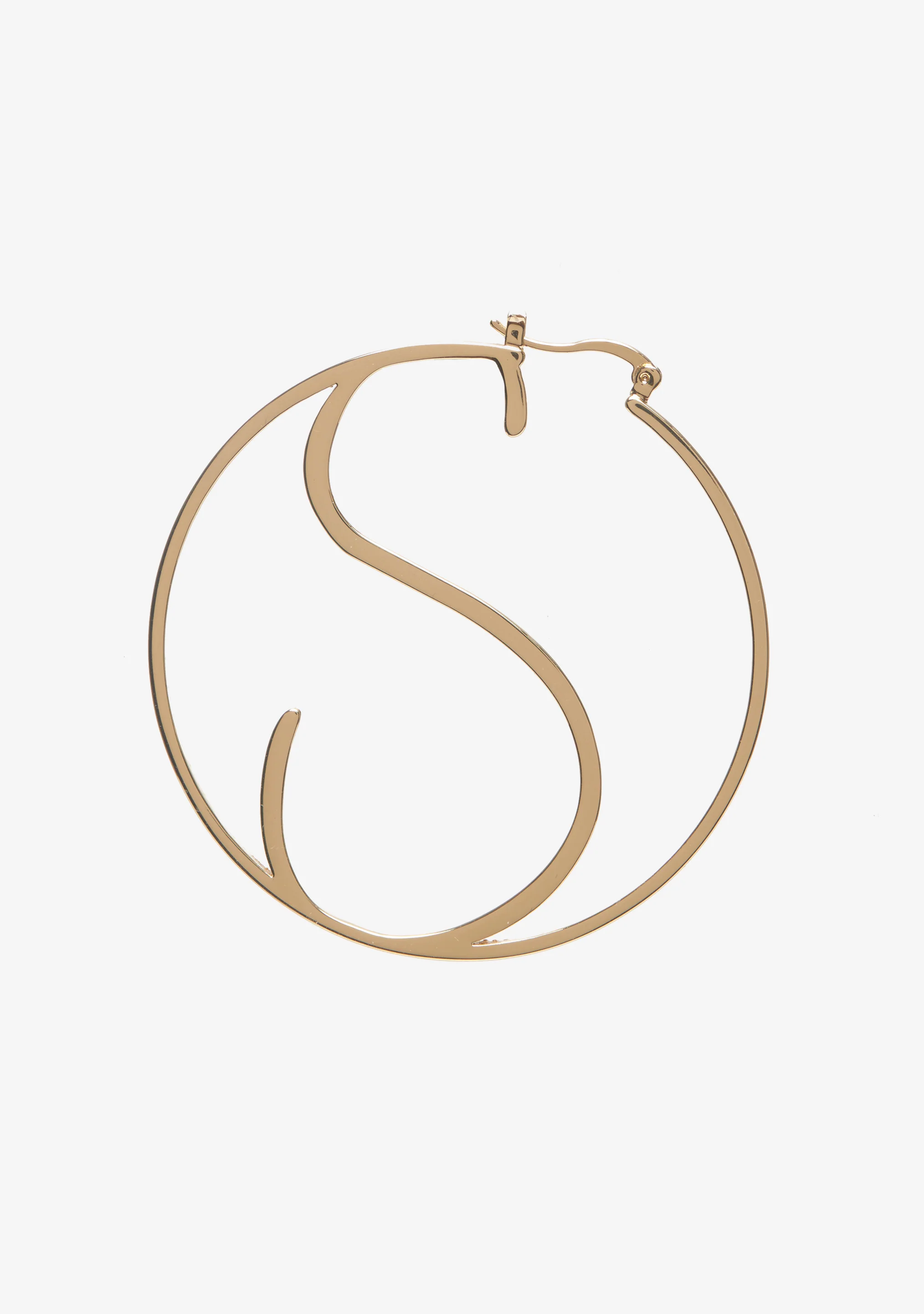 Hoop Letter Earring - Image 18