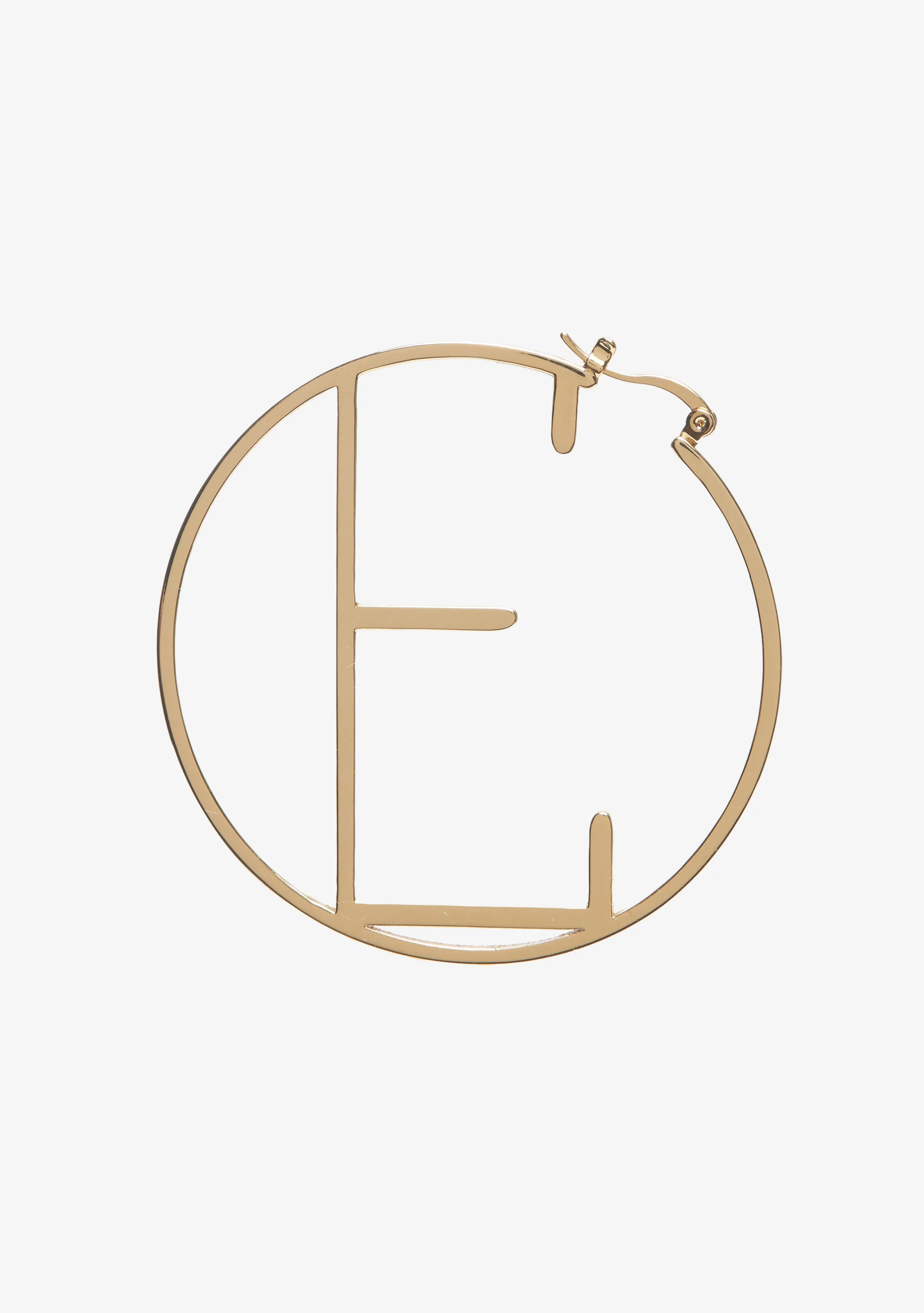 Hoop Letter Earring - Image 6