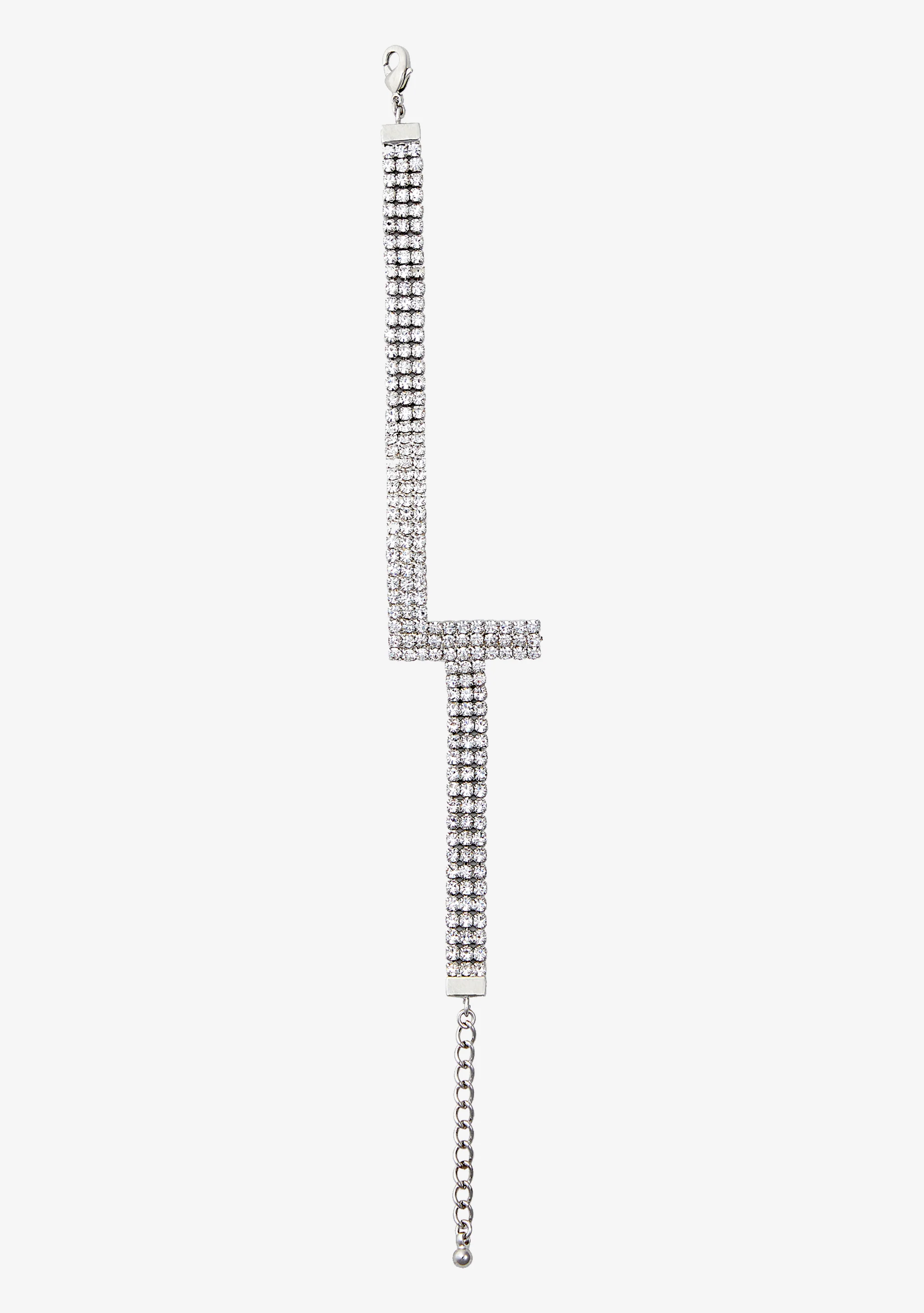 Rhinestone Alphabet Letter Bracelet - Image 11