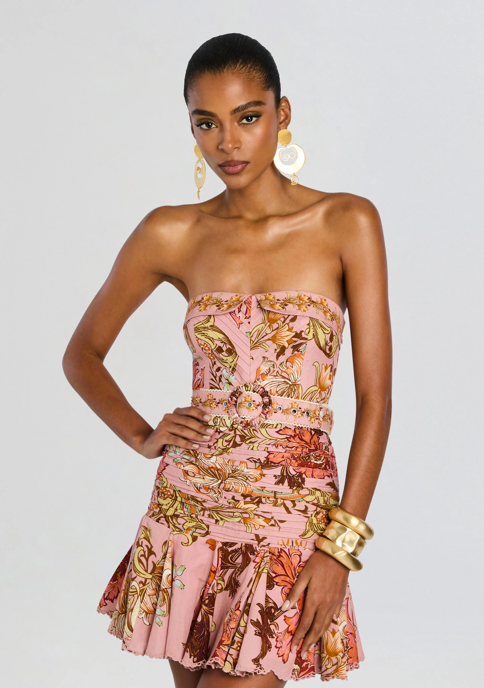 Sula Short Dress with Belt Buckle - Image 5