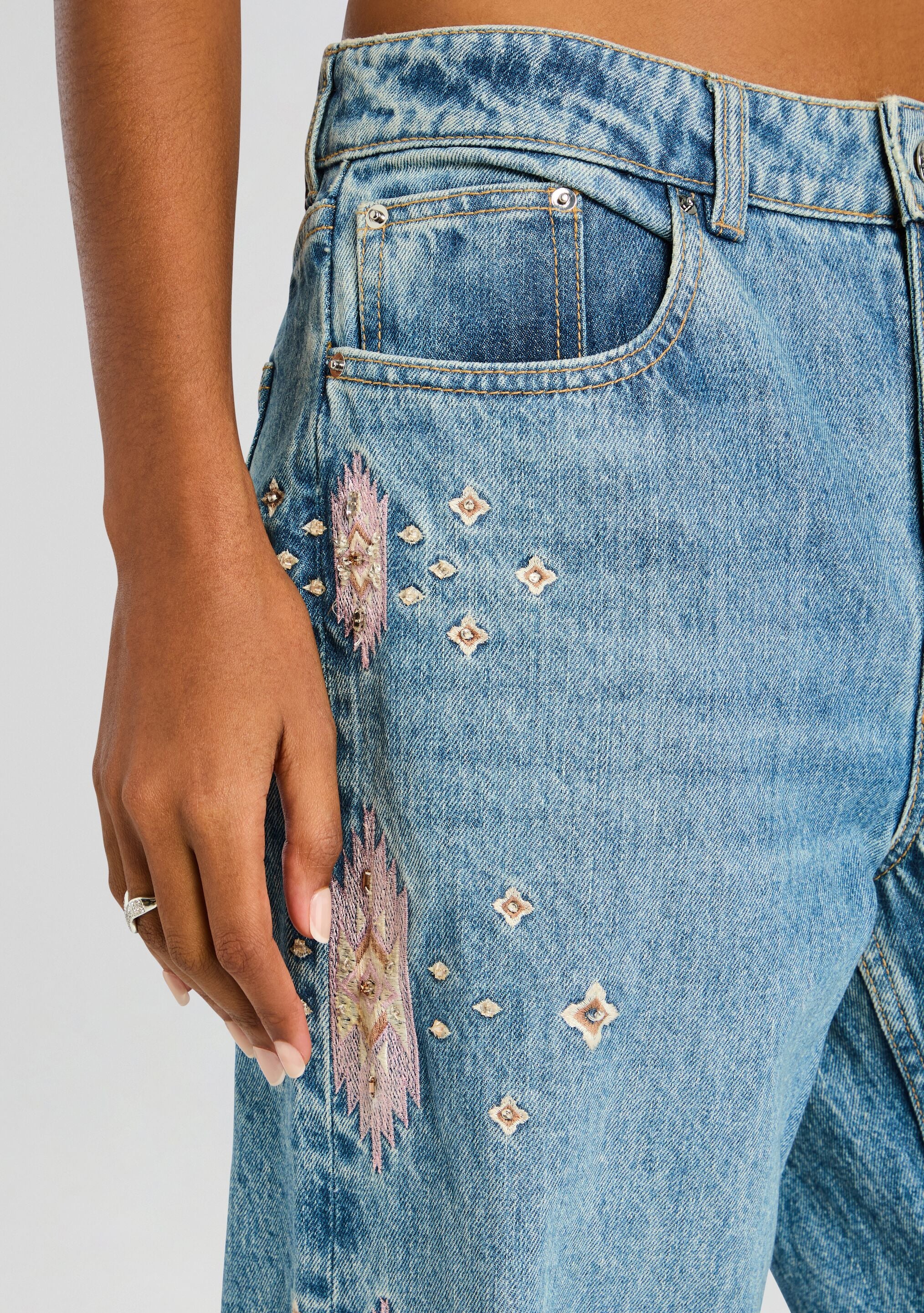 Vero Embroidered Jean - Image 3